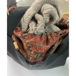 SUSANNE Shopper med snring - Svart